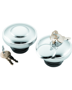 Bikers Choice L96-20 Chrome Lockable Gas Cap Vented - 482703
