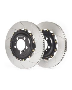 GiroDisc 02-04 Audi RS6 (C5) 380mm Zinc Plated Slotted Front Rotors (w/Spacers) - A1-034