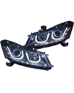 Anzo USA Projector Headlight Set Honda Accord 2008-2012- ANZO-121483