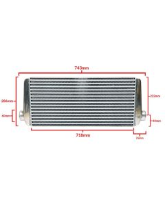 Greddy Universal Intercooler Spec Type-24, Bottom 60mm Inlet|Outlet- GRED-12001411