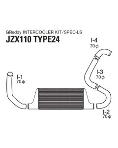 GReddy 00-07 Toyota Mark II Trust Intercooler T-24F JZX110 - 12010211