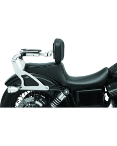 Kuryakyn Fixed Mounts Multi-Purpose Driver & Passenger Backrest 06-17 Dyna Models Chrome - 7095