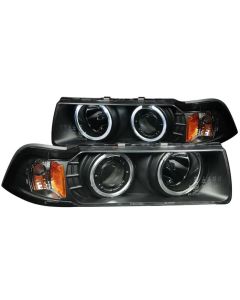 ANZO 1992-1998 BMW 3 Series E36 Projector Headlights w/ Halo Black (CCFL) G2 - 121011