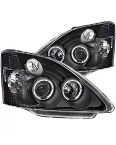 ANZO 2002-2004 Honda Civic Projector Headlights w/ Halo Black - 121057