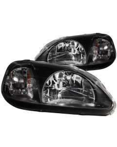 Anzo USA Crystal Headlight Set Honda Civic 1999-2000- ANZO-121070