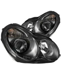 ANZO 2001-2007 Mercedes Benz C Class W203 Projector Headlights Black - 121079