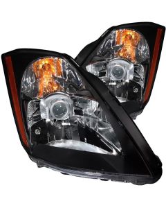 ANZO 2003-2005 Nissan 350Z Crystal Headlights Black - 121108