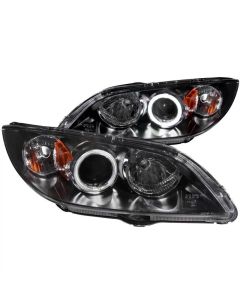 ANZO 2004-2008 Mazda 3 Projector Headlights w/ Halo Black (CCFL) - 121228