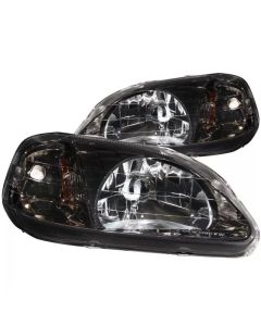 Anzo USA Crystal Headlight Set Honda Civic 1999-2000- ANZO-121234