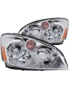 ANZO 2005-2006 Nissan Altima Crystal Headlights Chrome - 121294
