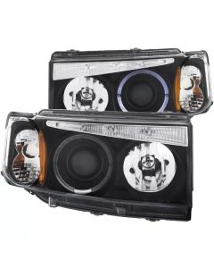 ANZO 2004-2007 Scion Xb Projector Headlights w/ Halo Black G2 - 121347