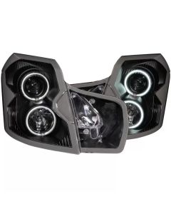 ANZO 2003-2007 Cadillac Cts Projector Headlights w/ Halo Black (CCFL) - 121417