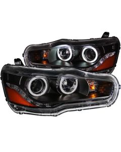 Anzo USA Projector Headlight Set w/Halo Mitsubishi Lancer 2008-2015- ANZO-121428