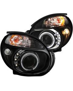 ANZO 2002-2003 Subaru Impreza Projector Headlights w/ Halo Black - 121436