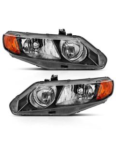 Anzo USA Crystal Headlight Set Honda Civic 2006-2011- ANZO-121547
