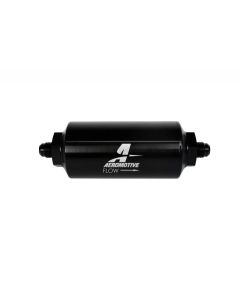 Aeromotive In-Line Filter - (AN-6 Male) 10 Micron Microglass Element Bright Dip Black Finish - 12345