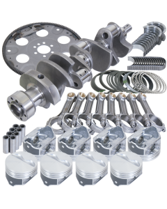 Eagle Chevy 350 1Pc 3.750in Crank 5.700in I-Beam Rods 4.000in Pistons 168 Tooth FP Balanced Assembly - B15505L00068