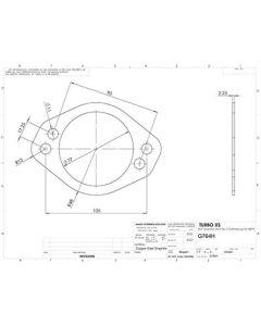 Turbo XS 4 Hole 3in Gasket 105mm Center-to-Center (Fits WS-MP-V2 / WS02-RMA / WS02-RMA-TI) - G764H
