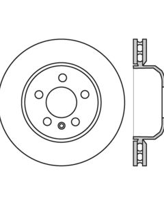 StopTech Sport Slotted Brake Rotor Front and Rear Right BMW Rear Right- STOP-126.34131SR
