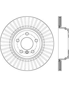 StopTech 12-15 BMW 335I Slotted Sport Rear Left Side Brake Rotor - 126.34141SL