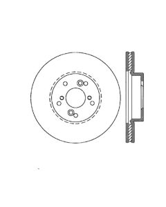 StopTech Sport Slotted Brake Rotor Front Left- STOP-126.40046SL