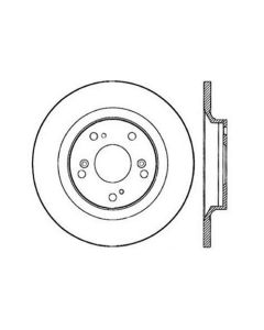 StopTech Power Slot SportStop 00-06 Honda S2000 Slotted Rear Left Rotor - 126.40050SL