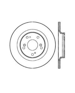 StopTech Sport Slotted Brake Rotor Rear Right Honda S2000 Rear Right 2000-2009- STOP-126.40050SR