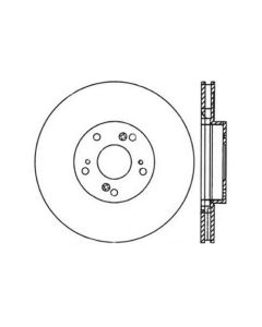 StopTech Sport Slotted Brake Rotor Front Left- STOP-126.40057SL