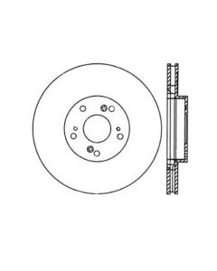 StopTech Power Slot Slotted 06-08 Honda Civic Si Front Right Rotor - 126.40057SR