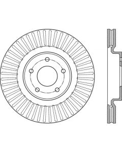 StopTech 13-15 Nissan Pathfinder Slotted Front Left Rotor - 126.42120SL