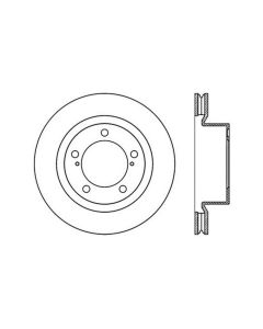 StopTech Sport Slotted Brake Rotor Front Right- 126.44162SR