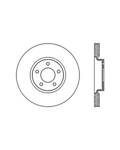 StopTech Power Slot 07-09 Mazdaspeed3 Slotted Left Front Rotor - 126.45078SL