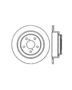 StopTech Power Slot 02-05 WRX Rear Right Sportstop Slotted Rotor - 126.47011SR