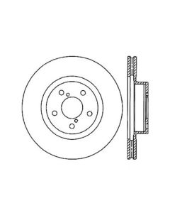 StopTech Sport Slotted Brake Rotor Front Right- 126.47021SR