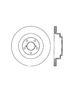 StopTech Power Slot 06-07 WRX / 05-08 LGT Rear Left Slotted Rotor - 126.47025SL