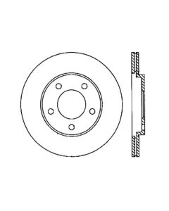 StopTech Power Slot 05-10 Mustang V6/4.0L / GT V8-4.6L Rear Right Slotted Rotor - 126.61087SR