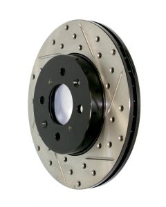 StopTech 2003-2008 Toyota 4Runner Slotted & Drilled Right Front Cyro Rotor - 127.44129CR