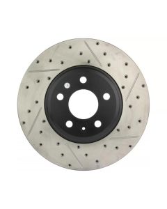 StopTech Power Slot 09-10 Audi A4/A4 Quattro / 08-10 A5 / 10 S4 Front Left Drilled & Slotted Rotor - 127.33123L