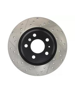 StopTech Power Slot 09-10 Audi A4/A4 Quattro / 08-10 A5 / 10 S4 Rear Right Drilled & Slotted Rotor - 127.33127R