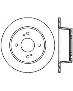 StopTech Nissan 81 280ZX SportStop Slotted & Drilled Left Rear Rotor - 127.42014L