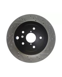 StopTech 08+ Subaru STI (Will Not Fit 05-07) Slotted & Drilled Sport Brake Rotor - 127.47030L