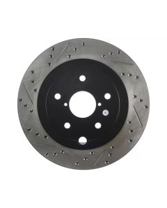 StopTech 08+ Subaru STI (Will Not Fit 05-07) Slotted & Drilled Sport Brake Rotor - 127.47030R