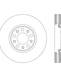 StopTech Sport Drilled/Slotted Rotor Left Front Left- STOP-127.63080L