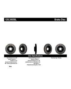 StopTech Cryo Brake Rotor Front Left for BMW M3 01-06