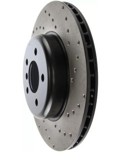 StopTech Sport Cross Drilled Brake Rotor Left BMW Rear Left- STOP-128.34133L