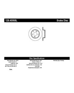 StopTech Sport Cryo Cross Drilled Brake Rotor Front Right Rear Left- STOP-128.40068L