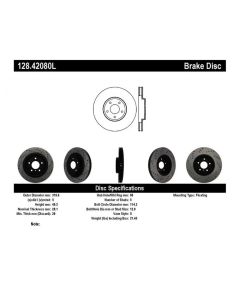 High-Performance StopTech Front Left Brake Rotor