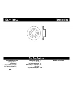StopTech Sport Cryo Cross Drilled Brake Rotor Front Left Toyota Front Left- 128.44156CL