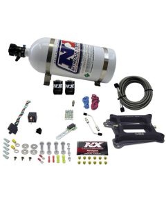 Nitrous Express 4150 4-BBL/Alcohol Nitrous Kit (50-300HP) w/10lb Bottle - 30045-10