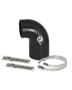 aFe Magnum FORCE CAI Univ. Silicone Coupling Kit (3in. ID to 2.5in. ID) 90 Deg. Elbow Reducer - Blk - 59-00058